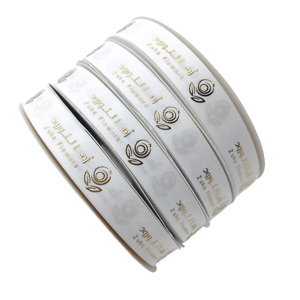 2,5 cm brede lintrollen met aangepast merklogo, grosgrain lint met hartjes 'Love You Forever' voor bloemen, taarten en cadeauverpakkingen - Product Image 3