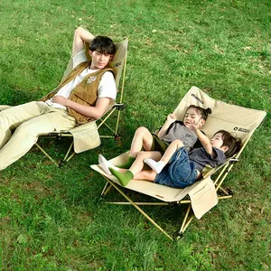 HISPEED 해변 접이식 캠핑 경량 의자 휴대용 낮은 와이드 조절 접이식 발 휴식 캠핑 의자