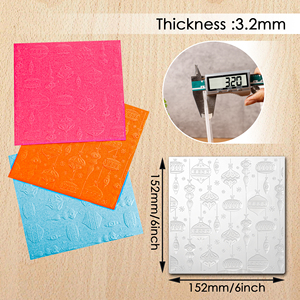 23089 6*6inch 3D dập nổi thư mục DIY Nhựa dập nổi thư mục Đèn lồng Mô hình dập nổi thư mục thẻ làm và scrapbooking - Product Image 5