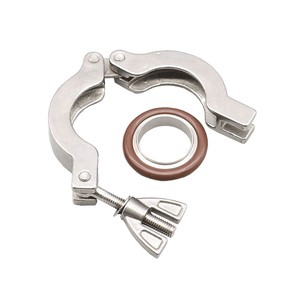 Universal Release Air Duct <b>Clamp</b> Carbon Steel with <b>Quick</b> Lock Rubber Lining Flange Pipe Inch Measurement System - Product Image 4