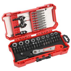 63-Piece Ratchet Screwdriver Set With <b>Mini</b> Wrenches And Bits Hard Case <b>Tool</b> Storage Hand <b>Tool</b> <b>Kit</b> Plastic Box 196 Mm - Product Image 3