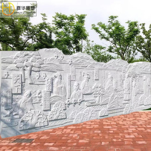 Escultura en relieve de piedra Jiahua, figuras históricas del Ejército de la Octava Vía, Ejército Rojo, Guerra de Resistencia contra Japón - Product Image 4