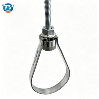 Support de tuyau en acier galvanisé UTT42, crochet robuste, fixation professionnelle pour système de tuyauterie d'incendie