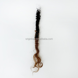 Estensioni Dreadlock in Capelli Umani 100% di Alta Qualità, Biondo Ombre Sister 1b27 con Estremità Ricci, Dreadlock <span class=keywords><strong>Afro</strong></span> per Intrecciatura all'Uncinetto - Product Image 4