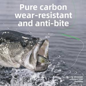 Ligne <span class=keywords><strong>de</strong></span> pêche Haodun Leader Line résistante à l'abrasion, ligne <span class=keywords><strong>de</strong></span> carbone, sous-ligne <span class=keywords><strong>de</strong></span> pêche, origine Chine, 50m/100m, vente en gros - Product Image 2