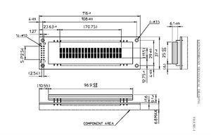 KH202SD58R1-M hiển thị VFD hai dòng tương thích với mô-đun VFD m202sd16la 20t202da1j - Product Image 4