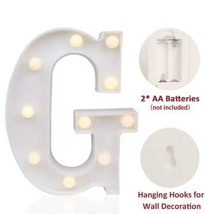 Lettres LED 3D très vendues, décorations de Noël, de la Saint-Valentin et de mariage, lumière blanche chaude, pour la maison, les fêtes, l'extérieur, 22 cm - Product Image 2