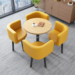 Tối giản giải trí Bàn tròn đàm phán bàn ghế, bàn tiếp tân văn phòng - Product Image 2
