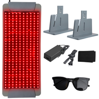 Lampu merah silikon Led kecantikan lipat, perangkat lampu terapi wajah Panel lampu merah grosir