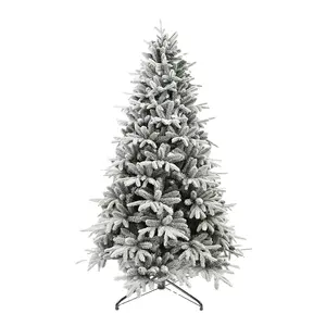 Noel yenilik ürünleri 2023 elektronik noel ağacı yanmaz Pe Pvc noel ağaçları beyaz kar noel çam ağaçları