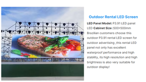 Pantalla LED Capacitiva HD P3.91 para Video Wall, Panel de Visualización de Alquiler para Interiores y Exteriores, para Fondo de Escenario, Conciertos, Eventos en Vivo, EE. UU. - Product Image 5
