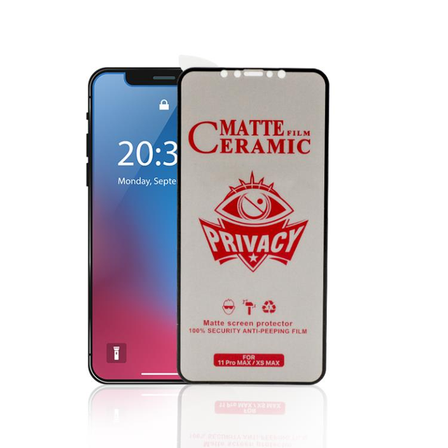 Ceramic Film Matte Anti Spy Privacy Screen Protector for iPhone 14 13 12 11 Mobile Phone Hydrogel Screen Guard