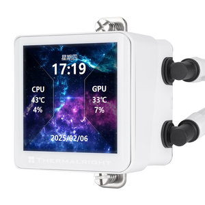 NOUVEAU Refroidisseur de processeur liquide AIO Thermalright Frozen Vision 360 ARGB Blanc V2 avec écran IPS 360 mm et ventilateur PWM pour PC de bureau gaming - Product Image 4