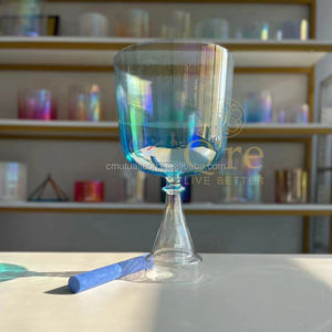 Q're Best Price Puissant Quantum Therapy Couleur Clair Quartz Graal Poignée Crystal Grail Bols Sound Healing - Product Image 1