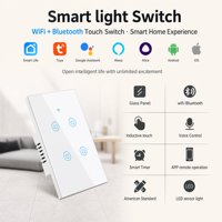 Interrupteur intelligent sans fil 118 Type EU UK US Standard Wifi Tuya Zigbee Homekit, interrupteur tactile en verre intelligent avec application, 1 2 3 4 voies