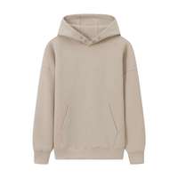Sweat à capuche unisexe décontracté surdimensionné en tissu tissé à pois, avec logo personnalisé de haute qualité, 350 g/m², épaules tombantes, pour l'automne