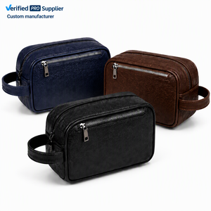 <span class=keywords><strong>Sac</strong></span> à main en PU pour <span class=keywords><strong>homme</strong></span> avec logo personnalisé, grande capacité, léger, résistant à l'usure, <span class=keywords><strong>sac</strong></span> de toilette de <span class=keywords><strong>luxe</strong></span>, vente en gros - Product Image 1