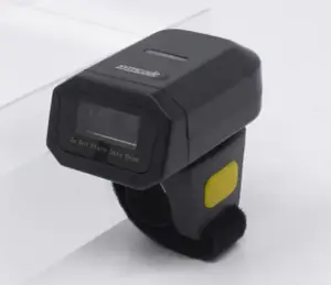Sicódigo mini scanner de códigos de barras, anel MJ-R38, sem fio, vestível, 650nm, usb 0.1mm(4mil)