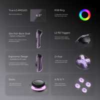 NKIWI Nouvelle console de jeu portable classique Retroid Pocket Nova Android 13, écran IPS 4,5 pouces 120Hz, Adreno 740, batterie 5000mAh, WiFi, rétro