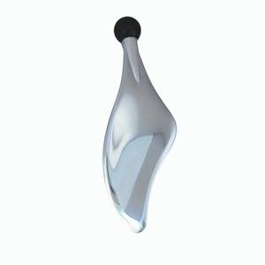 High Quality 100% Natural Obsidian Leaf Shaped Zinc Alloy Handle <b>Jade</b> <b>Roller</b> for Face - Product Image 4