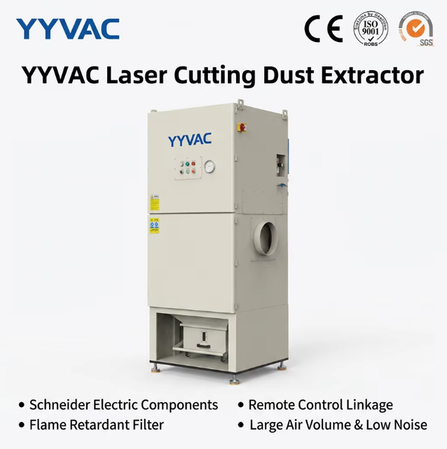 PJS550 Auto Pulse-Jet Remote Linkage Programmable 4-Filter Cartridge Sandblasting Grinding Industrial Dust Collector