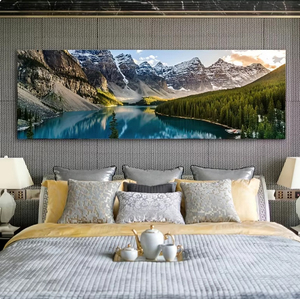 Poster Decorativi, Dipinti su <span class=keywords><strong>Tela</strong></span> <span class=keywords><strong>di</strong></span> Paesaggi, Scenari <span class=keywords><strong>di</strong></span> Laghi, Foreste e Montagne, Arte Murale con Stampa Digitale Moderna Ruicheng 100pz - Product Image 3