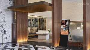 360spb | 49 inch LCD quảng cáo Màn hình hiển thị kỹ thuật số Đồng hồ tốc độ quy mô di động trong nhà tầng đứng LCD Poster cho cửa hàng - Product Image 4