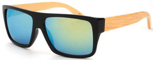 2025 support haut de gamme qualité bambou en bois recyclé moitié plastique <span class=keywords><strong>Pc</strong></span> lunettes de soleil nuances Holz Sonnenbrillen - Product Image 4