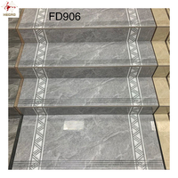 Carrelage en porcelaine pleine masse effet marbre pour marches d'escalier de villa, carreaux de porcelaine pour marches d'escalier 470x1200mm - Offre Spéciale