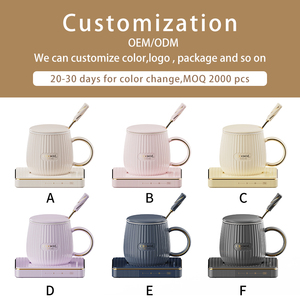 Nuovi disegni termostatico controllo della temperatura Smart Cup Warmer Mug Warm Coffee Milk Tea riscaldamento in ceramica riscaldatore Pad Warmer Mug - Product Image 5