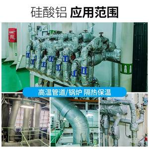 Matériau isolant thermique ignifuge en coton de silicate d'aluminium pour tuyaux d'échappement, type couverture aiguilletée - Product Image 2