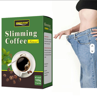 Café amincissant instantané sans sucre de haute qualité boisson Italie collagène infusé goût neutre emballé sac boîte suppléments à base de plantes
