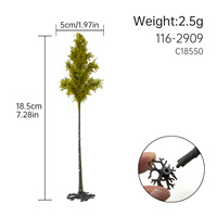 Arbre miniature en pin pour modèles HO, OO, N, paysage miniature, diorama ferroviaire, matériel de bricolage pour table de sable
