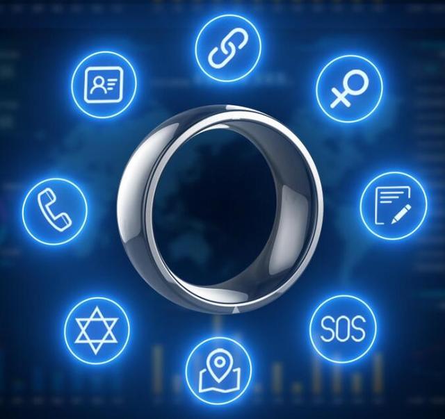 Gostar Jewelry Magic Wear NFC Smart Ring Finger Digital Steel Ring Suitable for Android Phones With Functional Couple Ring
