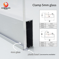 Profilés en aluminium pour cadre de porte d'armoire, meuble de cuisine, décoration de mobilier domestique, cadre en aluminium