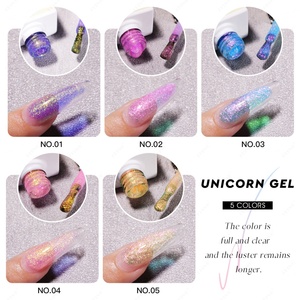 JTING - Esmalte de Gel de Unicornio de Último Diseño en 5 Colores, Esmalte de Gel Brillante para Arte de Uñas, Esmalte de Gel con Purpurina, OEM/ODM, Marca Privada Personalizada - Product Image 3