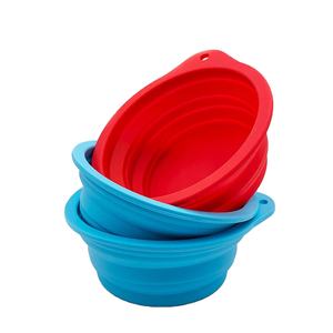 Hot-selling Practical Silicone Folding Round Food Grade Dog Cat Pet Bowl Portable Pet Food Travel Pet Bowl - Product Image 5