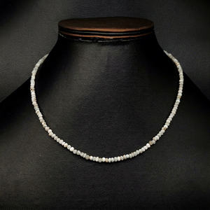 Best Grade Natural Matte Opal Faceted Rondelle Beaded Necklace with Beaded <b>Choker</b> Necklace <b>for</b> <b>Women</b> Jewelry Making from India - Product Image 1