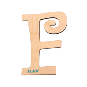 Insegna Decorativa da Parete in Legno con Lettera P 14,5 cm di Ilan - Product Image 1