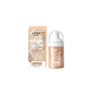 Spray Fijador Luminoso para Maquillaje, Iluminador Post-Maquillaje, Ideal para Viajes, Brillo Sutil Perlado - Product Image 1