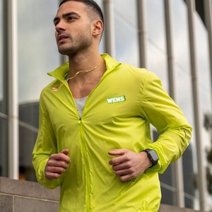 Vestes coupe-vent légères personnalisées avec logo imprimé, respirantes, pour la course à pied, la randonnée, le cyclisme, la course sur piste, avec fermeture éclair - Product Image 1