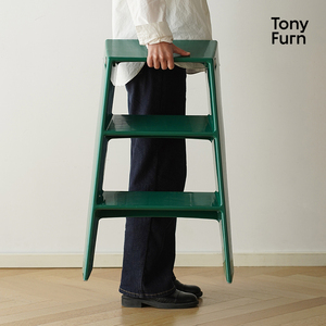 Nhà Sản Xuất Của Tóc Thẳng Có Thể Gập Lại Trong Nhà Ba Bước Phân Bền Trong Suốt Không Trượt Hộ Gia Đình Thang Khung - Product Image 2