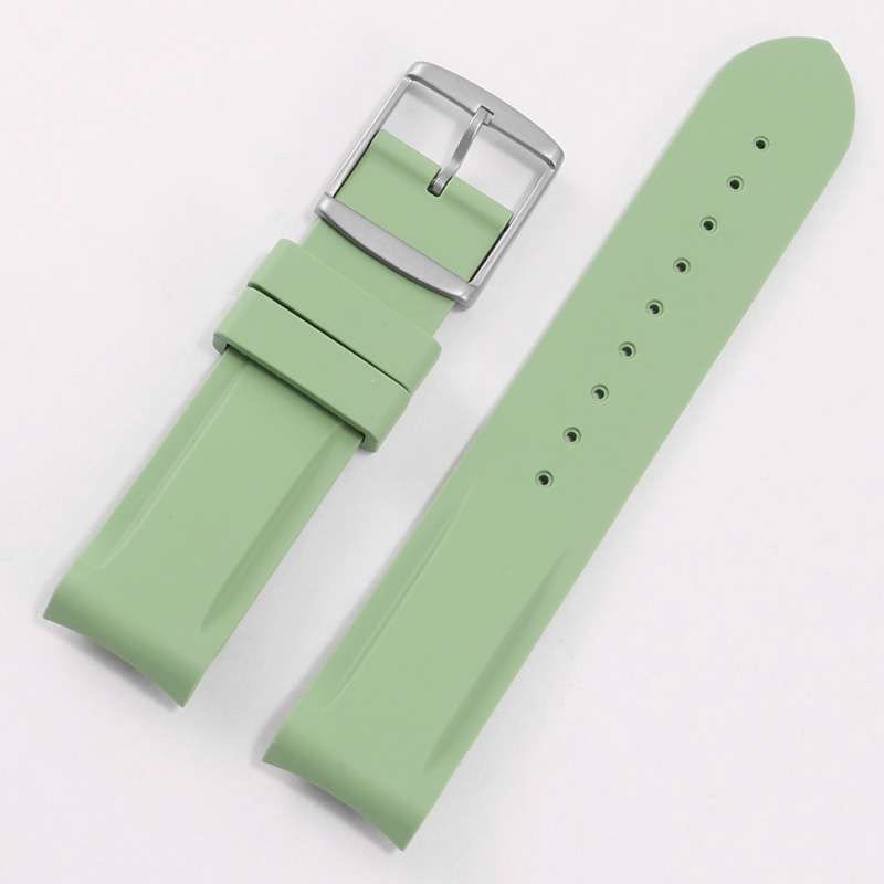 Boucle verte + argentée