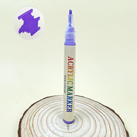 Stylos à peinture acrylique, marqueurs de qualité supérieure pour le bois, la toile, le verre, les travaux manuels, 12 couleurs
