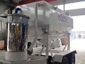 Mobil Mikser Tesisi Kullanımı İçin Tak ve Çalıştır Yatay Çimento Depolama Silosu Entegre Vidalı Konveyör En İyi Fiyat - Product Image 1