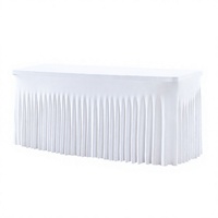 Nappe rectangulaire de style jupe, épaisse, anti-poussière, en polyester, faite à la main, pour usage domestique, de style européen et américain