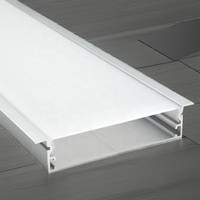 Profilé LED encastré ultra large série 6000 en aluminium extrudé 75x18mm, profil en alliage T351-T851, modèle TG-R7518 Tangooled