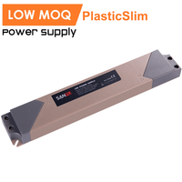 Fuente de Alimentación Conmutada Industrial de 12V/24V AC/DC para Cámara CCTV, LED, Tira Delgada, Resistente al Polvo, Plástico, IP40