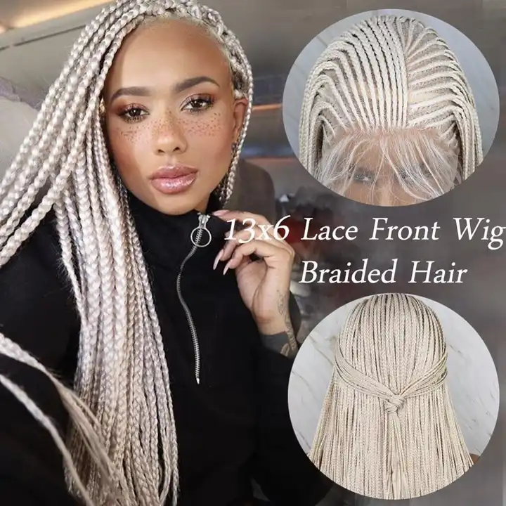 Platinum Hand made micro braiding synthetic