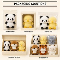 Collection de mini animaux en peluche doux et confortables pour le bureau, la chambre d'enfant et comme cadeau réconfortant, série d'animaux en peluche aux designs variés
